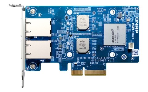 QNAP Qnap QXG-10G2T, 2x 10GbE, PCIe Gen3 x4, Low-profile QNAP Qnap QXG-10G2T, 2x 10GbE, PCIe Gen3 x4, Low-profile