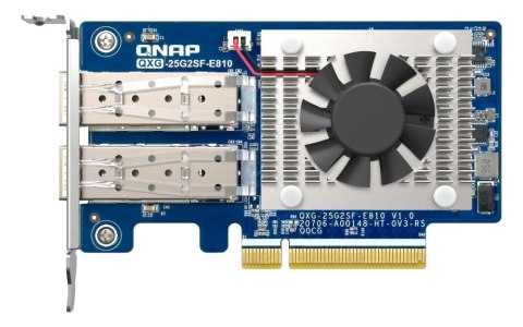 QNAP Qnap QXG-25G2SF-E810, 2x SFP28 25Gb, low-profile, PCIe Gen4 x8 QNAP Qnap QXG-25G2SF-E810, 2x SFP28 25Gb, low-profile, PCIe Gen4 x8