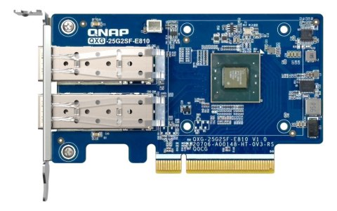 QNAP Qnap QXG-25G2SF-E810, 2x SFP28 25Gb, low-profile, PCIe Gen4 x8 QNAP Qnap QXG-25G2SF-E810, 2x SFP28 25Gb, low-profile, PCIe Gen4 x8
