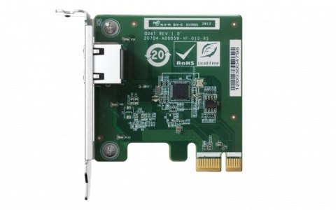 QNAP Qnap QXG-2G1T-I225, 1 x 2.5GbE, PCIe Gen2 x1, Low-profile QNAP Qnap QXG-2G1T-I225, 1 x 2.5GbE, PCIe Gen2 x1, Low-profile