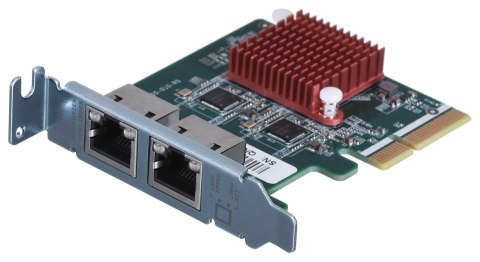 QNAP Qnap QXG-2G2T-I225, 2 x 2.5GbE, PCIe Gen2 x1, Low-profile QNAP Qnap QXG-2G2T-I225, 2 x 2.5GbE, PCIe Gen2 x1, Low-profile