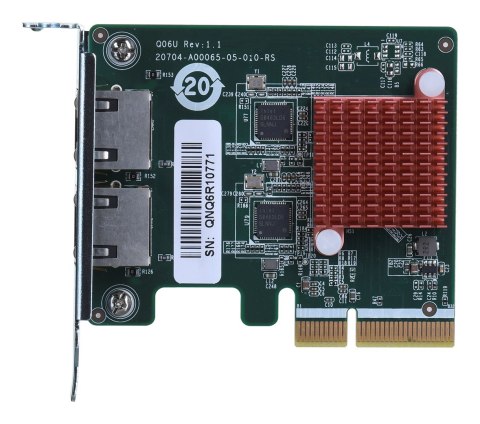 QNAP Qnap QXG-2G2T-I225, 2 x 2.5GbE, PCIe Gen2 x1, Low-profile QNAP Qnap QXG-2G2T-I225, 2 x 2.5GbE, PCIe Gen2 x1, Low-profile