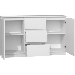 TOP E SHOP KOMODA 2 DRZWI 3 SZUFLADY BIAŁY