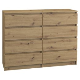 TOP E SHOP M8 MALWA KOMODA 120CM 8 SZUFLAD ARTISAN