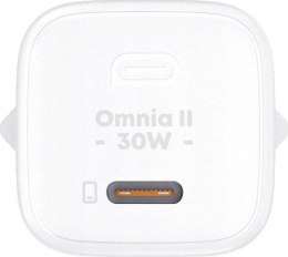AUKEY AUKEY ŁADOWARKA SIECIOWA GAN USB-C, PD 30W, BIAŁA