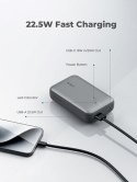 AUKEY AUKEY POWERBANK 20 000 MAH, USB-C 22,5W, USB-A,MINI, SZARY