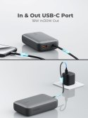 AUKEY AUKEY POWERBANK 20 000 MAH, USB-C 22,5W, USB-A,MINI, SZARY