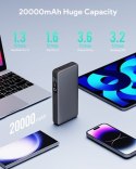AUKEY AUKEY POWERBANK 20000MAH, 2X USB-C PD 65W, USB-A 18W, SZARY