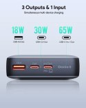 AUKEY AUKEY POWERBANK 20000MAH, 2X USB-C PD 65W, USB-A 18W, SZARY