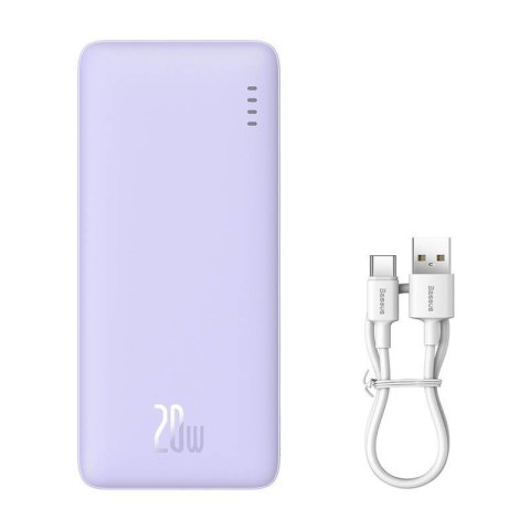 Baseus BASEUS POWERBANK AIRPOW 10000MAH 20W (FIOLETOWY) Baseus BASEUS POWERBANK AIRPOW 10000MAH 20W (FIOLETOWY)
