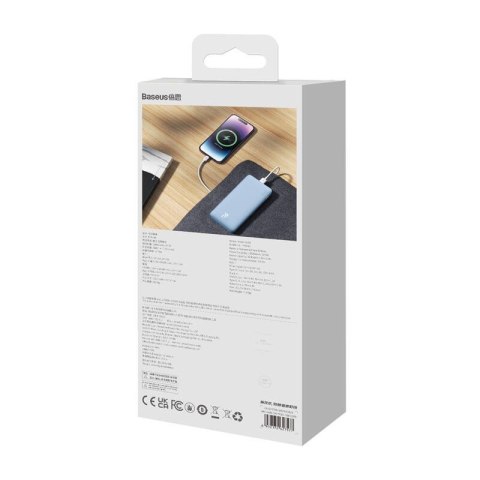 Baseus BASEUS POWERBANK AIRPOW 10000MAH 20W (NIEBIESKI) Baseus BASEUS POWERBANK AIRPOW 10000MAH 20W (NIEBIESKI)