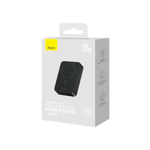 Baseus BASEUS POWERBANK MAGNETIC MINI 20000MAH (CZARNY) Baseus BASEUS POWERBANK MAGNETIC MINI 20000MAH (CZARNY)