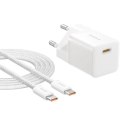 Baseus Ładowarka Baseus GaN5 mini 1C 25W+kabel USB-C biały