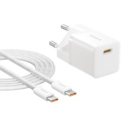 Baseus Ładowarka Baseus GaN5 mini 1C 25W+kabel USB-C biały