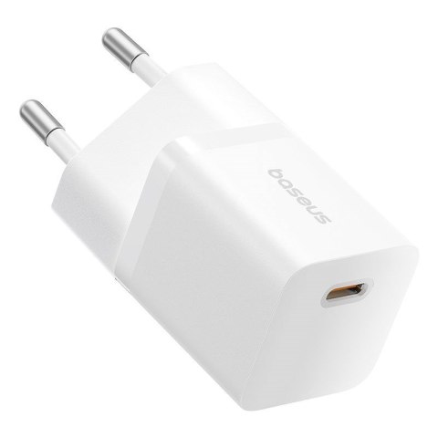 Baseus Ładowarka Baseus GaN5 mini 1C 25W+kabel USB-C biały Baseus Ładowarka Baseus GaN5 mini 1C 25W+kabel USB-C biały