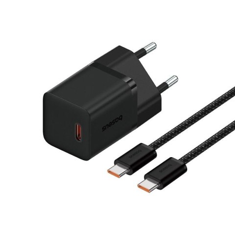 Baseus Ładowarka Baseus GaN5 mini 1C 30W EU+kabel USB-C (cluster black) Baseus Ładowarka Baseus GaN5 mini 1C 30W EU+kabel USB-C (cluster black)