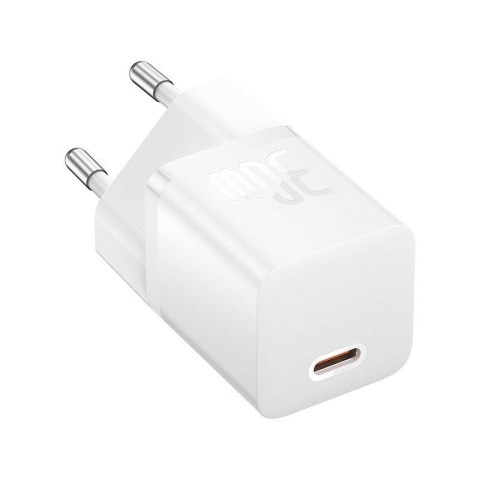 Baseus Ładowarka Baseus GaN5 mini 1C 30W EU+kabel USB-C (moon white) Baseus Ładowarka Baseus GaN5 mini 1C 30W EU+kabel USB-C (moon white)