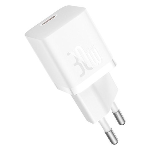 Baseus Ładowarka Baseus GaN5 mini 1C 30W EU+kabel USB-C (moon white) Baseus Ładowarka Baseus GaN5 mini 1C 30W EU+kabel USB-C (moon white)