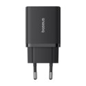 Baseus Ładowarka sieciowa Baseus Cube C+U 30W EU (cluster black)