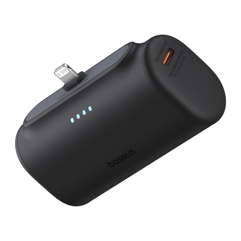 Baseus Powerbank Baseus Compact IP 5000mAh 20W USB-C/Lightning (czarny) Baseus Powerbank Baseus Compact IP 5000mAh 20W USB-C/Lightning (czarny)