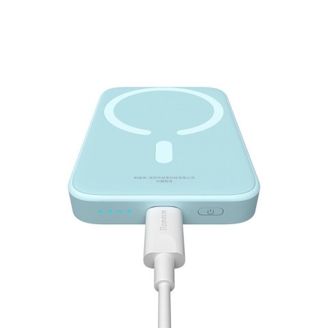 Baseus Powerbank Baseus Magnetic Mini Air 6000mAh (niebieski) Baseus Powerbank Baseus Magnetic Mini Air 6000mAh (niebieski)