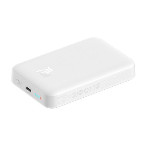 Baseus Powerbank Baseus Magnetic Mini Air Wireless 10000mAh 20W+kabel USB C-USB C (biały) Baseus Powerbank Baseus Magnetic Mini Air Wireless 10000mAh 20W+kabel USB C-USB C (biały)