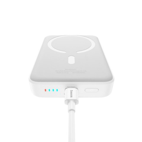 Baseus Powerbank Baseus Magnetic Mini Air Wireless 10000mAh 20W+kabel USB C-USB C (biały) Baseus Powerbank Baseus Magnetic Mini Air Wireless 10000mAh 20W+kabel USB C-USB C (biały)