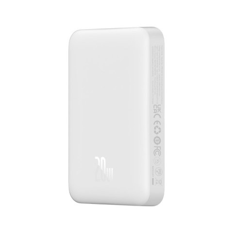 Baseus Powerbank Baseus Magnetic Mini Air Wireless 10000mAh 20W+kabel USB C-USB C (biały) Baseus Powerbank Baseus Magnetic Mini Air Wireless 10000mAh 20W+kabel USB C-USB C (biały)