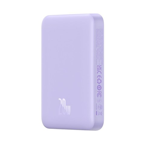 Baseus Powerbank Baseus Magnetic Mini Air Wireless 10000mAh 20W+kabel USB C-USB C (fiolet) Baseus Powerbank Baseus Magnetic Mini Air Wireless 10000mAh 20W+kabel USB C-USB C (fiolet)