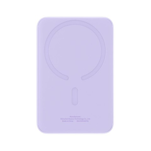 Baseus Powerbank Baseus Magnetic Mini Air Wireless 10000mAh 20W+kabel USB C-USB C (fiolet) Baseus Powerbank Baseus Magnetic Mini Air Wireless 10000mAh 20W+kabel USB C-USB C (fiolet)