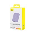 Baseus Powerbank Baseus Magnetic Mini Air Wireless 10000mAh 20W+kabel USB C-USB C (fiolet)