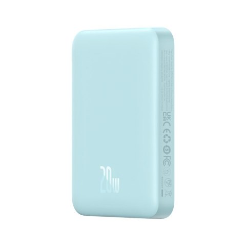 Baseus Powerbank Baseus Magnetic Mini Air Wireless 10000mAh 20W+kabel USB C-USB C (niebieski) Baseus Powerbank Baseus Magnetic Mini Air Wireless 10000mAh 20W+kabel USB C-USB C (niebieski)