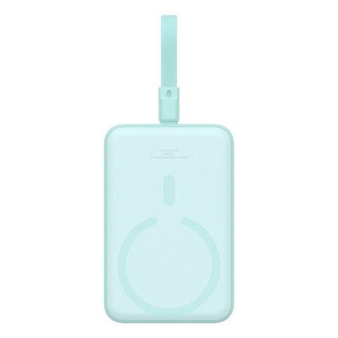 Baseus Powerbank Baseus Magnetic Mini Air Wireless 10000mAh 20W+kabel USB C-USB C (peppermint blue) Baseus Powerbank Baseus Magnetic Mini Air Wireless 10000mAh 20W+kabel USB C-USB C (peppermint blue)