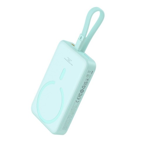 Baseus Powerbank Baseus Magnetic Mini Air Wireless 10000mAh 20W+kabel USB C-USB C (peppermint blue) Baseus Powerbank Baseus Magnetic Mini Air Wireless 10000mAh 20W+kabel USB C-USB C (peppermint blue)