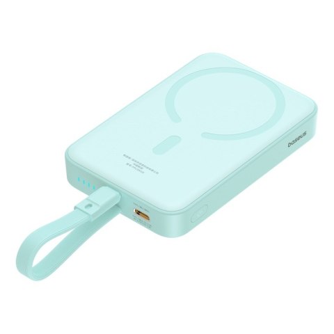 Baseus Powerbank Baseus Magnetic Mini Air Wireless 10000mAh 20W+kabel USB C-USB C (peppermint blue) Baseus Powerbank Baseus Magnetic Mini Air Wireless 10000mAh 20W+kabel USB C-USB C (peppermint blue)