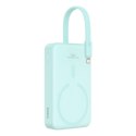 Baseus Powerbank Baseus Magnetic Mini Air Wireless 10000mAh 20W+kabel USB C-USB C (peppermint blue)