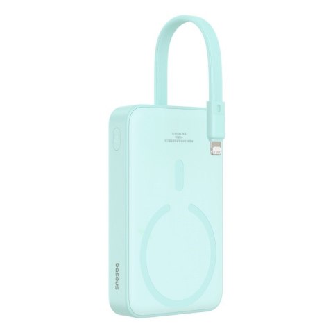 Baseus Powerbank Baseus Magnetic Mini Air Wireless 10000mAh 20W+kabel USB C-USB C (peppermint blue) Baseus Powerbank Baseus Magnetic Mini Air Wireless 10000mAh 20W+kabel USB C-USB C (peppermint blue)