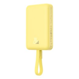 Baseus Powerbank Baseus Magnetic Mini Air Wireless 10000mAh 20W+kabel USB C-USB C (żółty)