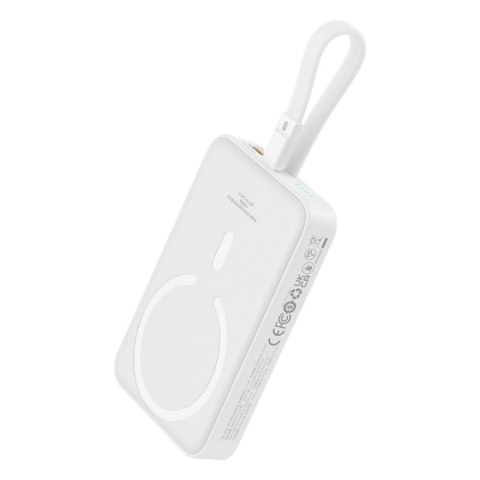 Baseus Powerbank Baseus Magnetic Mini Air Wireless 10000mAh 20W+kabel lightning (biały) Baseus Powerbank Baseus Magnetic Mini Air Wireless 10000mAh 20W+kabel lightning (biały)
