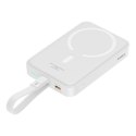 Baseus Powerbank Baseus Magnetic Mini Air Wireless 10000mAh 20W+kabel lightning (biały)