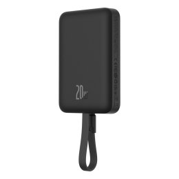 Baseus Powerbank Baseus Magnetic Mini Air Wireless 10000mAh 20W+kabel lightning (czarny)