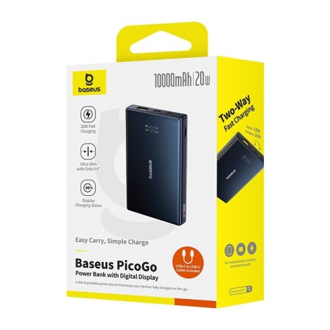 Baseus Powerbank Baseus PicoGo 10000mAh (czarny) Baseus Powerbank Baseus PicoGo 10000mAh (czarny)