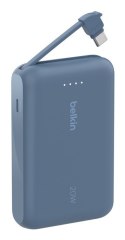 Belkin BELKIN POWERBANK 10 000 MAH, 20W, KABEL USB-C, BLUE