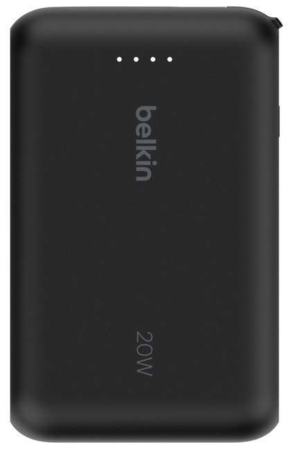 Belkin BELKIN POWERBANK 10 000 MAH, 20W, WBUDOWANY KABEL USB-C, BLACK Belkin BELKIN POWERBANK 10 000 MAH, 20W, WBUDOWANY KABEL USB-C, BLACK
