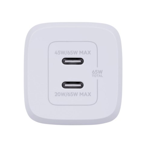 Belkin Ładowarka Belkin BoostCharge Pro Dual USB-C PD 3.0 PPS GaN Wall Charger 65W + USB-C to USB-C Cable 2m White Belkin Ładowarka Belkin BoostCharge Pro Dual USB-C PD 3.0 PPS GaN Wall Charger 65W + USB-C to USB-C Cable 2m White
