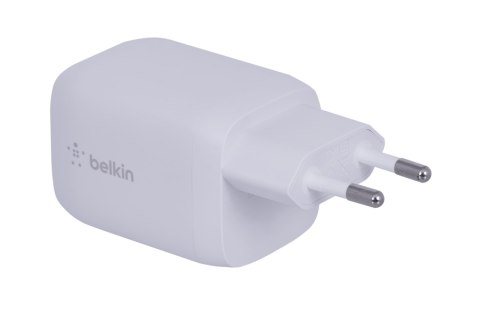 Belkin Ładowarka Belkin BoostCharge Pro Dual USB-C PD 3.0 PPS GaN Wall Charger 65W + USB-C to USB-C Cable 2m White Belkin Ładowarka Belkin BoostCharge Pro Dual USB-C PD 3.0 PPS GaN Wall Charger 65W + USB-C to USB-C Cable 2m White