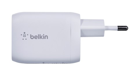 Belkin Ładowarka Belkin BoostCharge Pro Dual USB-C PD 3.0 PPS GaN Wall Charger 65W + USB-C to USB-C Cable 2m White Belkin Ładowarka Belkin BoostCharge Pro Dual USB-C PD 3.0 PPS GaN Wall Charger 65W + USB-C to USB-C Cable 2m White