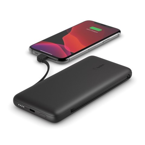 Belkin Powerbank Belkin BOOSTCHARGE Plus 10K USB-C Power Bank with Integrated Cables Lightning and USB-C 10000mAh 18W Black Belkin Powerbank Belkin BOOSTCHARGE Plus 10K USB-C Power Bank with Integrated Cables Lightning and USB-C 10000mAh 18W Black