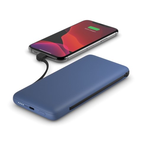 Belkin Powerbank Belkin BOOSTCHARGE Plus 10K USB-C Power Bank with Integrated Cables Lightning and USB-C 10000mAh 18W Blue Belkin Powerbank Belkin BOOSTCHARGE Plus 10K USB-C Power Bank with Integrated Cables Lightning and USB-C 10000mAh 18W Blue
