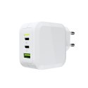 Green Cell GREEN CELL ŁADOWARKA MULTI USB GAN GC POWERGAN 65W PD 3.0 QC 3.0 2XUSB-C 1XUSB-A BIAŁA